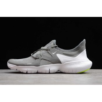 2019 Nike Free RN 5.0 Grey Pure Platinum-White AQ1289-002 Shoes